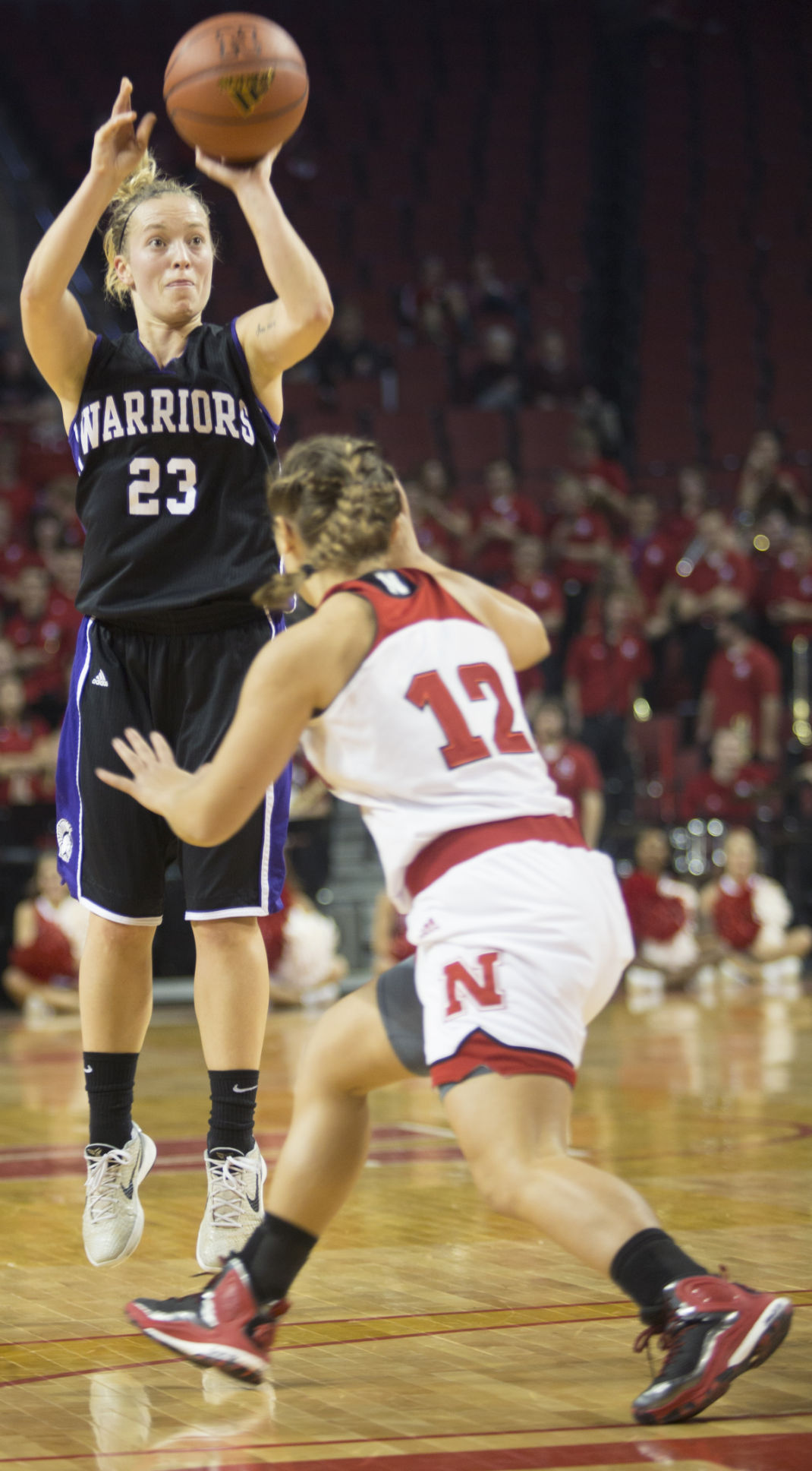 Women's basketball, Winona State vs. Nebraska, 11.08.15